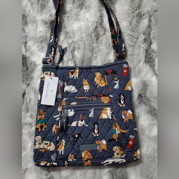 Vera Bradley Bags Holiday Dogs Vera Bradley Hipster Nwt Poshmark